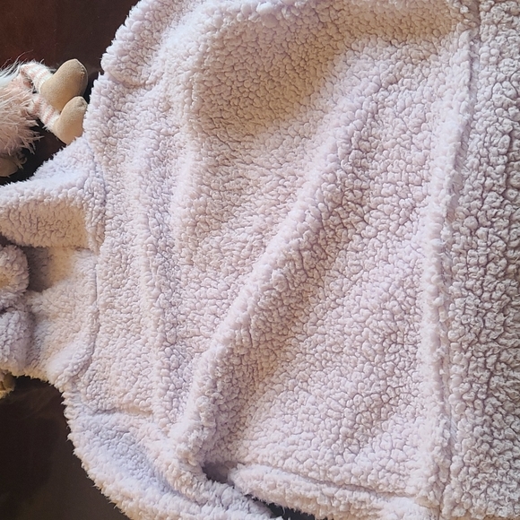 2 Tops!! Girls Hooded Sequins fuzzy Sweaters Size XL - Picture 3 of 8